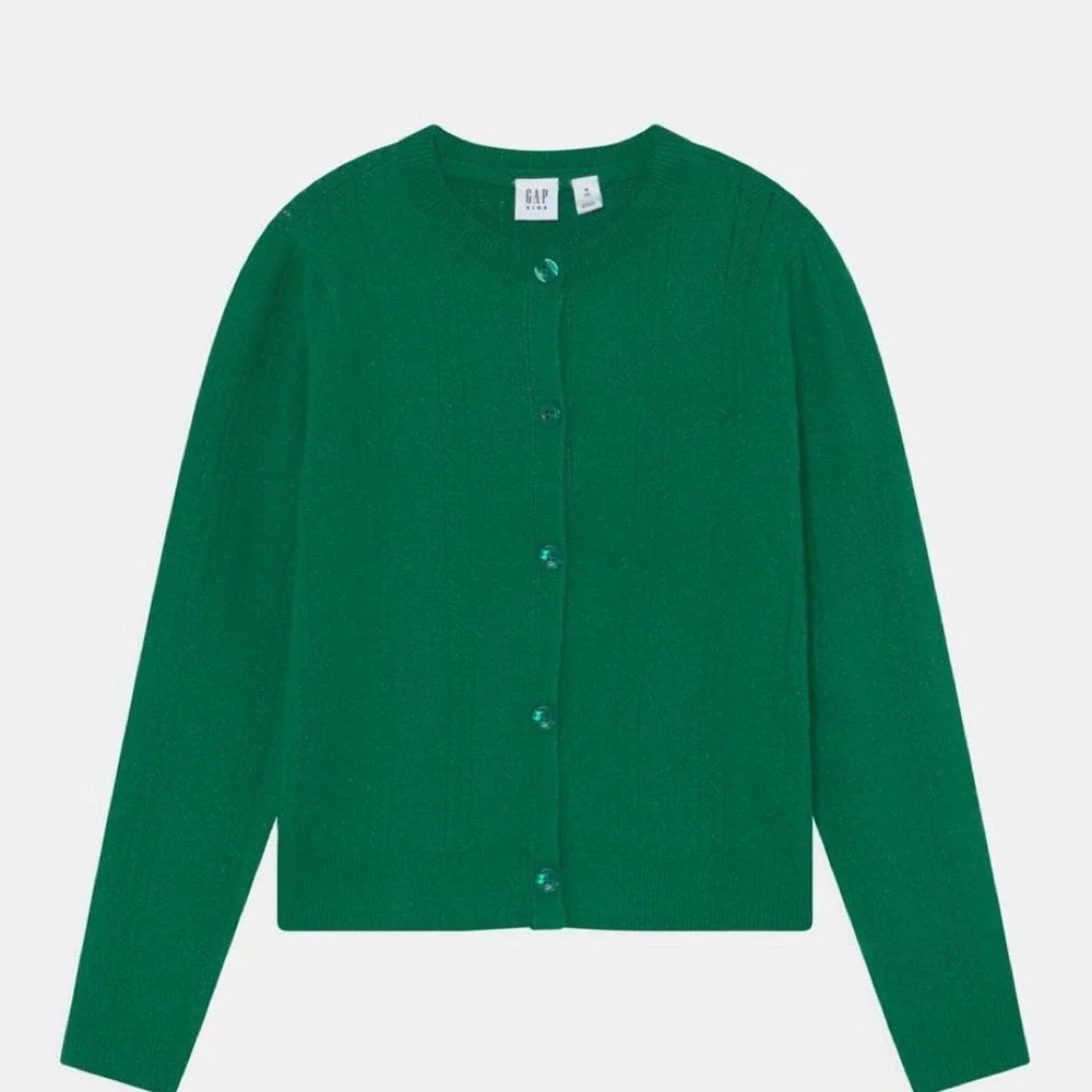 Gap kids girls green cardigan Zise XS-4-5